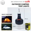 Lampu Camping Tenda Lampu LED Camping Waterproof Emergency Cool White 10W 6