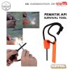 Pemantik Api Outdoor Survival Magnesium Flint Stone Fire Starter – PRO – Multi-Color 4