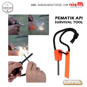 Pemantik Api Outdoor Survival Magnesium Flint Stone Fire Starter – PRO – Multi-Color