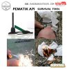 Pemantik Api Outdoor Survival Magnesium Flint Stone Fire Starter – PRO – Multi-Color 6