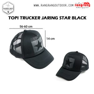 Topi Trucker Jaring Mesh Hat Star Topi All Macth