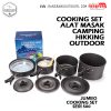 Obat Lapar Alat Jumbo  Memasak Panci Set seri 500 – Nesting Set Camping Hiking Outdoor piknik Cooking Set seri 500 7