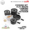Obat Lapar Alat Jumbo  Memasak Panci Set seri 500 – Nesting Set Camping Hiking Outdoor piknik Cooking Set seri 500 6