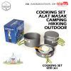 Obat Lapar Alat Memasak Panci Set 301 – Nesting Set Camping Hiking Outdoor Camping Cooking Set Seri 301 5