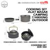 Obat Lapar Alat Paket Komplit Memasak Panci Set 308 – Nesting Set Camping Hiking Outdoor Camping Cooking Set 308 10
