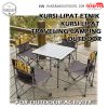 Kursi Santai Etnik Kursi Camping Kursi Lipat  Asik Kursi Lipat Etnic Coklat Brown 10