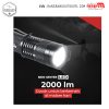 SENTER SAKU Waterproof SENTER MINI Senter LED 2000 Lumens Zoom Waterproof – Pocketman 5