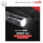 SENTER SAKU Waterproof SENTER MINI Senter LED 2000 Lumens Zoom Waterproof – Pocketman SENTER SAKU Waterproof SENTER MINI Senter LED 2000 Lumens Zoom Waterproof – Pocketman