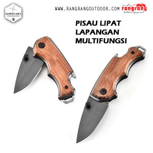 Pisau Lipat Outdoor Mini Folding Tactical Knife Survival Hunting Tool 