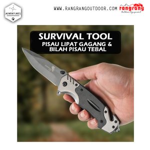 Pisau Lipat Outdoor Portable Knife Survival Stainless Steel Survival Outdoor