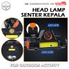 SENTER KEPALA  HEAD LAMP Lampu Senter Helm Cas Dual Light Rechargeable Outdoor Nigth 6