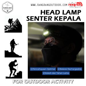 SENTER KEPALA  HEAD LAMP Lampu Senter Helm Cas Dual Light Rechargeable Outdoor Nigth