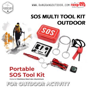 Alat Darurat Multi Tool Kit Earthquake Emergency Outdoor Survival Portable SOS