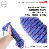 Climbing RopeTali Paracord Panjat Tebing  Steel 10M 10mm – 24KN – Blue 6