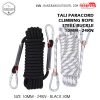 Climbing Rope Steel Buckle Panjat TebingTali Paracord  10mm Panjang 30M – 24KN – Black 7