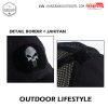 Modis Topi Tengkorak Topi Tactikal Topi Trucker Jaring Unisex Mesh Hat Cap Skull Patch 5