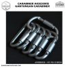  Carabiner Aksesoriss Gantungan Tas Quickdraw Carabiner Aluminium Alloy -Silver 11