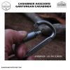  Carabiner Aksesoriss Gantungan Tas Quickdraw Carabiner Aluminium Alloy -Silver 8