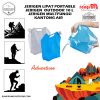 Jerigen  Portable Kantong Air Portable Water Bag 10L – Transparent 11