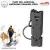 Peluit Darurat Survival Outdoor Stainless Steel Whistle, Pluit SOS 8