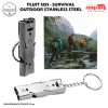 Peluit Darurat Survival Outdoor Stainless Steel Whistle, Pluit SOS 9