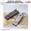Peluit Darurat Survival Outdoor Stainless Steel Whistle, Pluit SOS 10