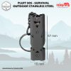 Peluit Darurat Survival Outdoor Stainless Steel Whistle, Pluit SOS 11