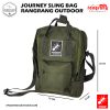 JOURNEY Sling bag Classic Rangrang Outdoor, Outdoor Stlye  _ Green Army 11