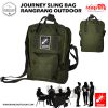 JOURNEY Sling bag Classic Rangrang Outdoor, Outdoor Stlye  _ Green Army 12