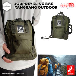 JOURNEY Sling bag Classic Rangrang Outdoor, Outdoor Stlye  _ Green Army