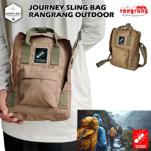 JOURNEY Sling bag Classic Rangrang Outdoor, Outdoor Stlye  _ Cream Khaki