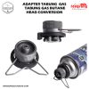 Kepala Adaptor Gas segitiga Kompor Camping Camping Propane Burner Head Kepala Gas Kaleng Portable 7