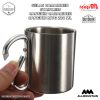 Unik Desain, Cangkir Karabiner Stainless Steel Size Mug Gelas Karabiner Carabiner Outdoor Gunung 11