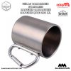 Unik Desain, Cangkir Karabiner Stainless Steel Size Mug Gelas Karabiner Carabiner Outdoor Gunung 10