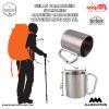 Unik Desain, Cangkir Karabiner Stainless Steel Size Mug Gelas Karabiner Carabiner Outdoor Gunung 8