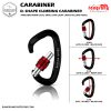 Carabiner Aluminium Alloy Professional Heavy Duty Locking BOOMS 7