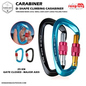Carabiner Aluminium Alloy Professional Heavy Duty Locking BOOMS