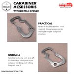 Carabiner Acsessoris Stainless Steel with Bottle Opener Carabiner Acsessoris Stainless Steel with Bottle Opener