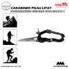 Carabiner Pisau Lipat Multifungsi 5in1 Portable Knife Survival Tool EDC – Black 9