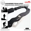 Carabiner Pisau Lipat Multifungsi 5in1 Portable Knife Survival Tool EDC – Black 12