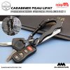 Carabiner Pisau Lipat Multifungsi 5in1 Portable Knife Survival Tool EDC – Black 13