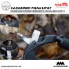 Carabiner Pisau Lipat Multifungsi 5in1 Portable Knife Survival Tool EDC – Black 14