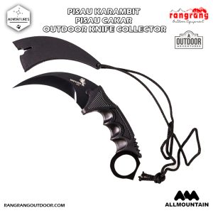 Pisau Karambit, Pisau Ranting, Pisau Outdoor, Pisau koleksi /Black Grey