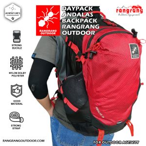 RANGRANG Daypack / Backpack ANDALAS 35 L/ Tas Hiking Traveling Daily Actifity  (RED)