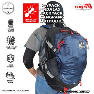 RANGRANG Daypack / Backpack ANDALAS 35 L/ Tas Hiking Traveling Daily Actifity  (Blue Navy)