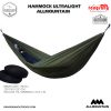 Allmountain Hammock 250 cm x 150 cm Tali Webing Tubular – Hammock Ultralight Hammock Camping 12