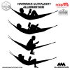 Allmountain Hammock 250 cm x 150 cm Tali Webing Tubular – Hammock Ultralight Hammock Camping 11