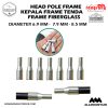 Headpole frame Fiberglass/ Frame tenda camping_headpole fiberglass frame 6.5mm_7.9mm_8.5mm_rangrangoutdoor 6