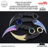 Pisau Karambit, Pisau Ranting, Pisau Outdoor, Pisau koleksi / Black White 8