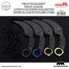 Pisau Karambit, Pisau Ranting, Pisau Outdoor, Pisau koleksi / Black White 10